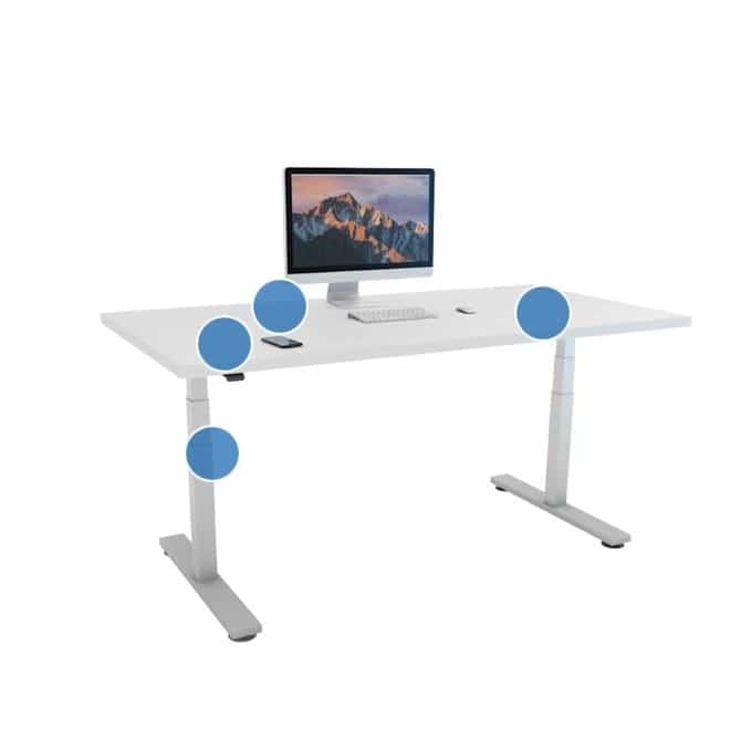 Electric Height Adjustable Desk 1400x800mm Ecos